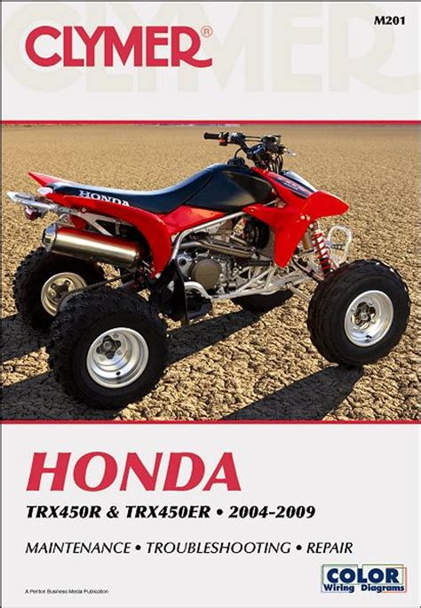 Honda Trx450r Trx450er Full Service Repair Manual 2004 2009