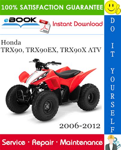 Honda Trx90 Trx90ex Trx90x Atv Full Service Repair Manual 2006 2012