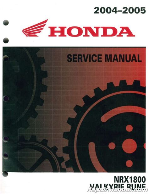 Honda Valkyrie Rune Nrx1800 Service Repair Pdf Manual Download 2004 2005