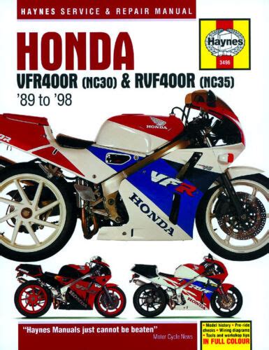 Honda Vfr400r Nc30 Workshop Service Repair Manual 1990 Vfr 400 R