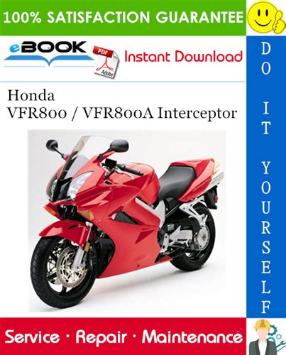 Honda Vfr800 Interceptor Service Repair Manual Download 2002 2004