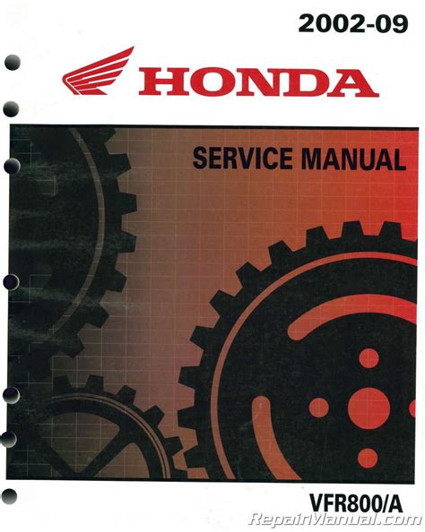 Honda Vfr800 Vfr800a 2002 Interceptor Service Repair Manual