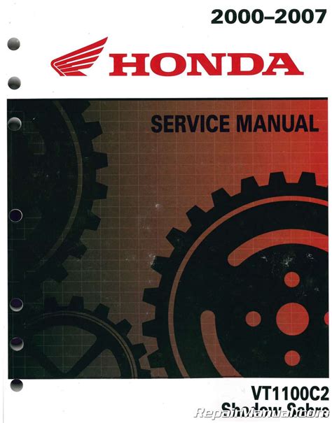 Honda Vt1100 Vt1100c2 Shadow Sabre Full Service Repair Manual 2000 2007