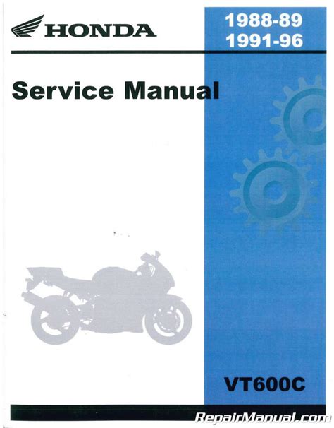 Honda Vt600c Service Repair Manual 1988 1996