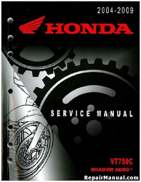 Honda Vt750 Shadow Aero 750 Service Repair Workshop Manual 2003 2005