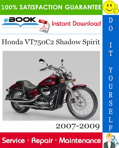 Honda Vt750c2 Shadow Spirit Full Service Repair Manual 2007 2009