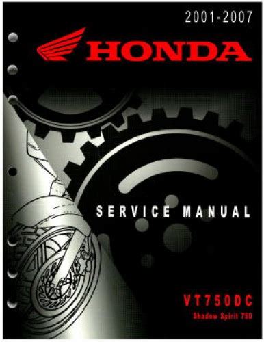 Honda Vt750dc Full Service Repair Manual 2001 2003