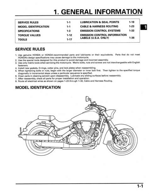 Honda Vtx 1800c 2002 2005 Service Manual Download