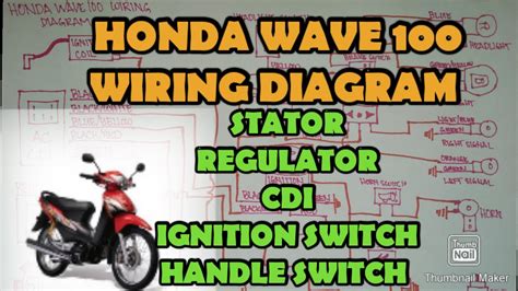 Honda Wave 100 Motorcycle Wiring Diagram