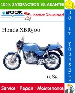 Honda Xbr500 Service Repair Manual Download 1985 Onwards