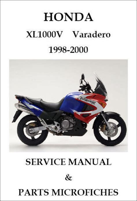 Honda Xl 1000 V Varadero 1998 2000 Service Repair Manual Parts Microfiches Xl1000 Xl1000v