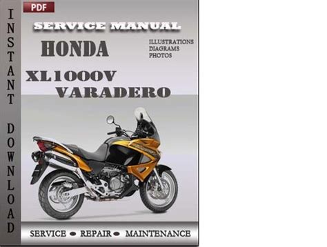 Honda Xl1000v Varadero Digital Workshop Repair Manual 98 03