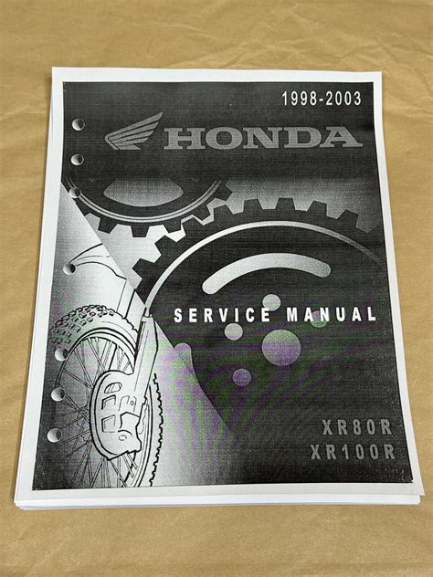 Honda Xr 80r Xr 100r Service Repair Manual