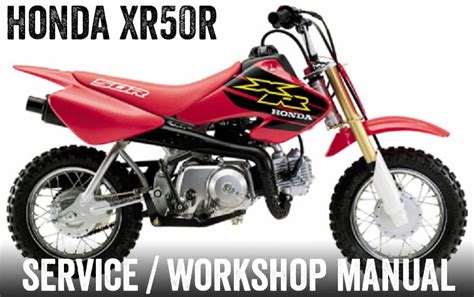 Honda Xr50r Service Manual Repair 2000 2003 Xr50