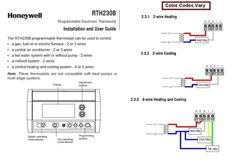 Honeywell Thermostat Rth2300b Wiring Diagram