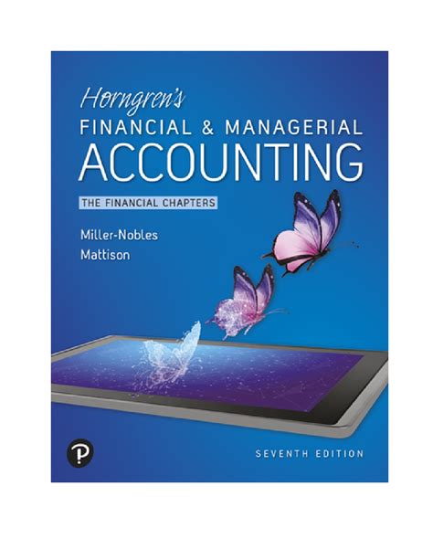 Horngren Accounting 7th Edition Short Answers Manual