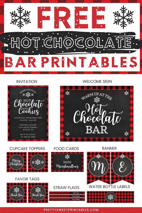 Hot Chocolate Bar Free Printables