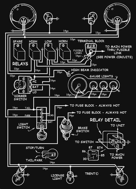 Hot Rod Tail Light Wiring Diagram