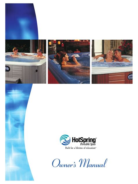 Hot Spring Jetsetter Service Manual Model