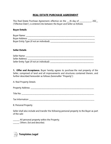 House Contract Template