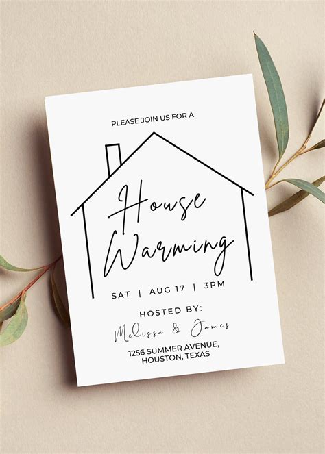 House Warming Invite Template