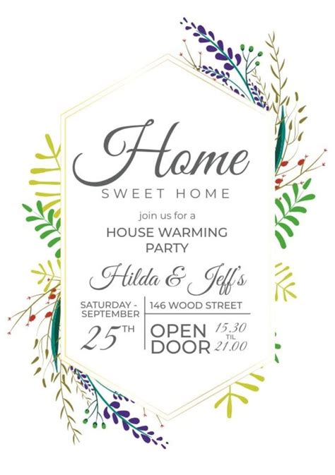 Housewarming Card Template