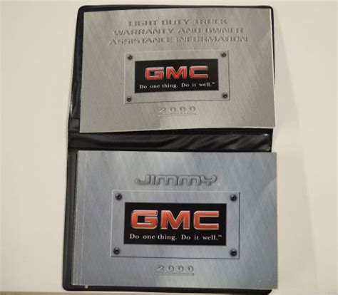 How Can I Get An Owners Manual For 2000 Gmc Jimmy