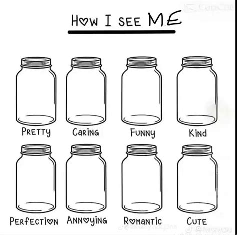 How I See Me Jars Template