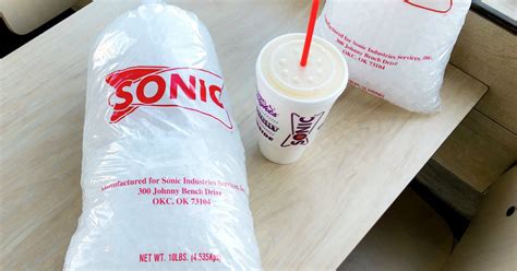 How Much is a Bag of Ice from Sonic?