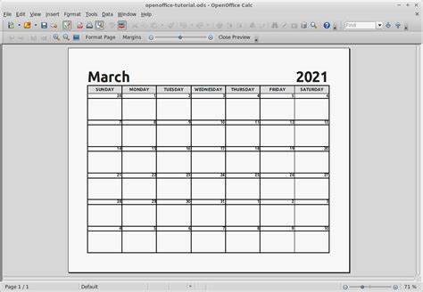 How To Add A Calendar To Openoffice Template