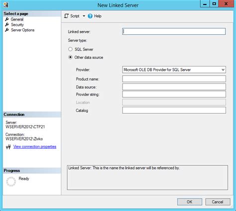 How To Add Catalog To Linked Server