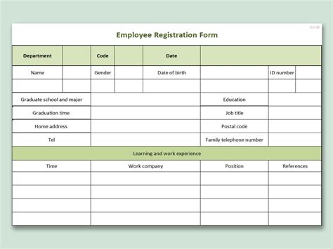 How To Create An Excel Form Template