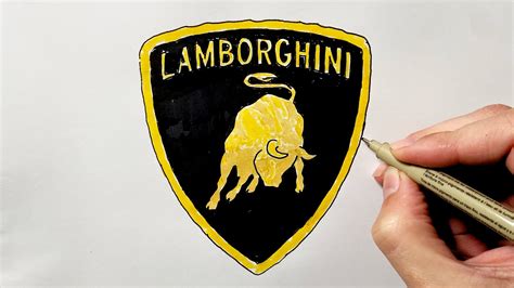 How To Draw A Lamborghini Sign