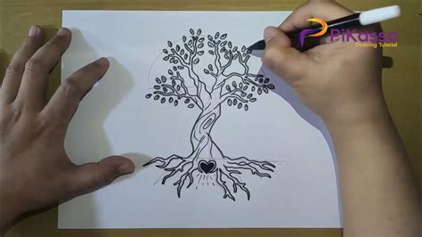 How To Draw A Tree Of Life Step By Step