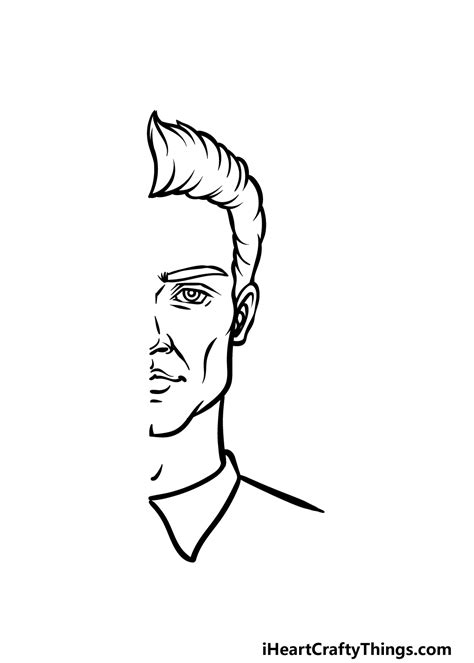 How To Draw Half Face
