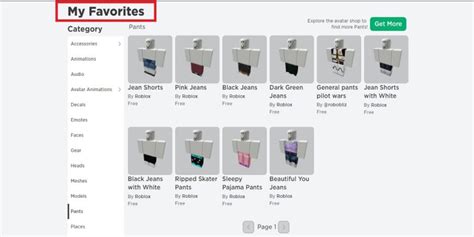 How To Find Favourited Catalog Items Roblox