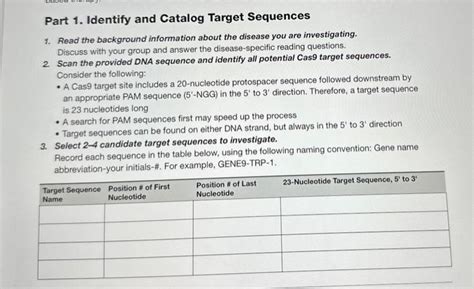 How To Identify And Catalog Target Sequences