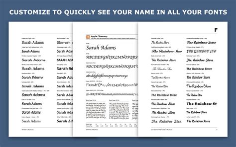 How To Make A Font Catalog Mac