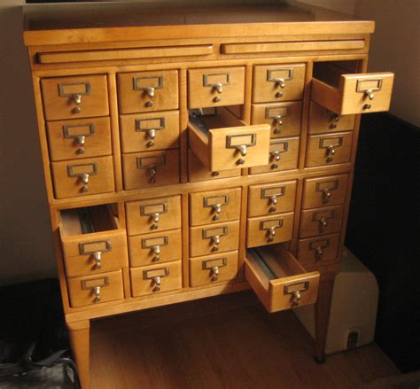 How To Make A Library Card Catalog Cabinet