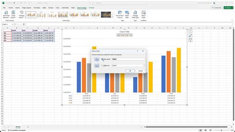 How To Move A Chart To A Different Worksheet Excel