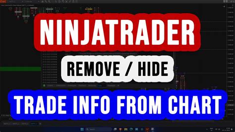 How To Remove Entry Chart In Ninjatrader
