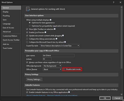 How To See Options To Disable Templates In Msword