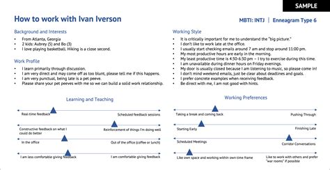 How To Work With Me Template