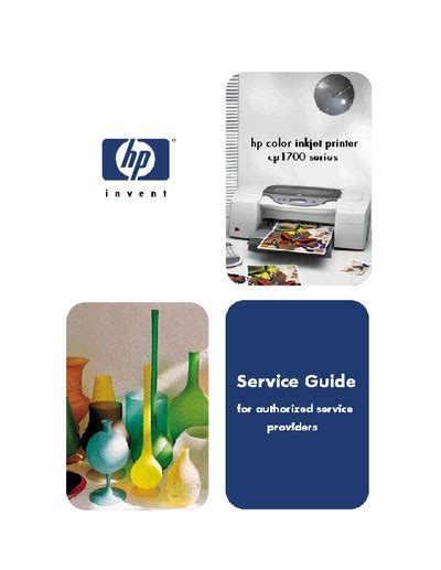 Hp Color Inkjet Deskjet1700 Service Manual