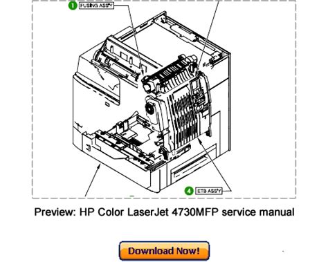 Hp Color Laserjet 4730mfp Printer Service Manual