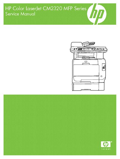 Hp Color Laserjet Cm2320 Mfp Service Repair Manual Download