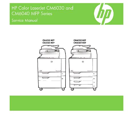 Hp Color Laserjet Cm6030 Cm6040 Mfp Service Manual