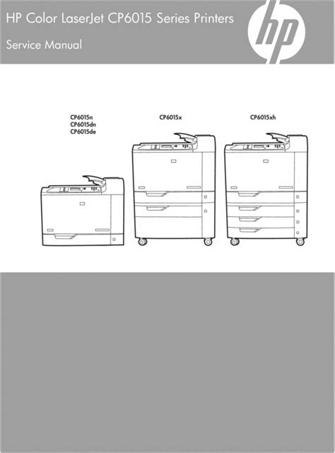 Hp Color Laserjet Cp6015 Printer Parts And Service Manual