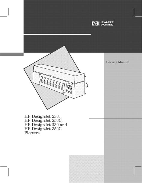 Hp Designjet 200 300 Printer Service Manual