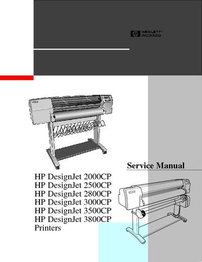 Hp Designjet 3000cp 3500cp 3800cp Service Repair Manual Download